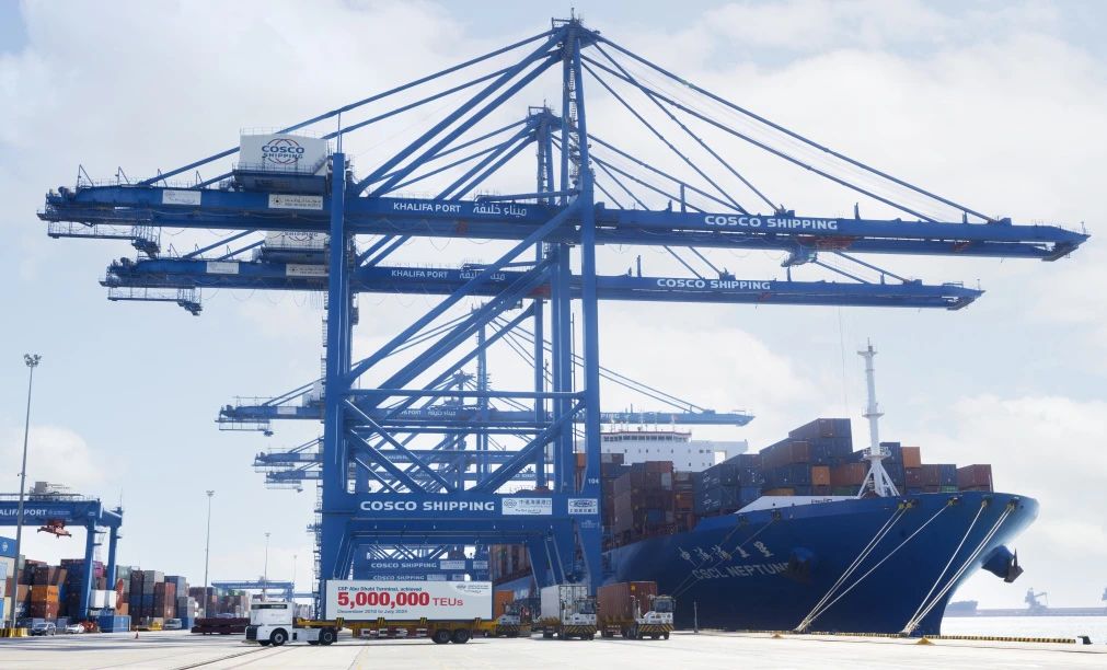 COSCO SHIPPING Ports Abu Dhabi Terminal's cumulative throughput exceeds 
5 million TEUs