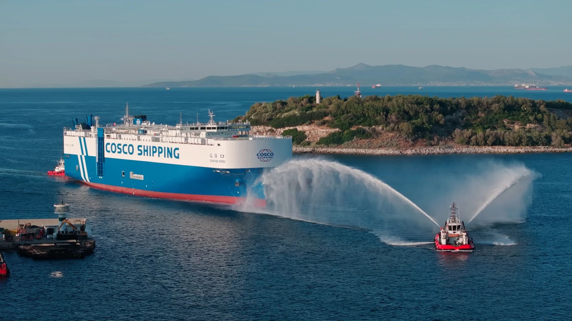Zero-Emission Duo: Solar&LNG Dual-Fuel Vessel carrying NEVs Makes Mediterranean Debut