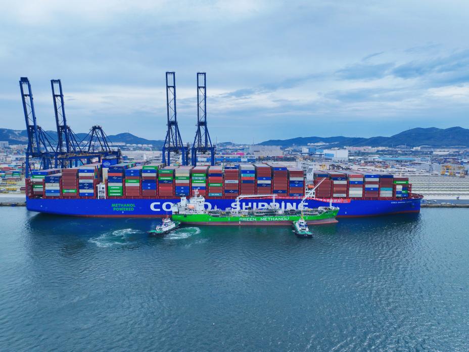 COSCO SHIPPING Kicks Off Northern China’s First Homegrown Bonded Green Methanol Bunkering in Dalian